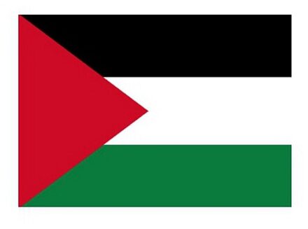 Bellatio Decorations Stickers van de vlag van Palestina