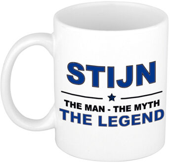 Bellatio Decorations Stijn The man, The myth the legend pensioen cadeau mok/beker 300 ml