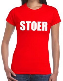 Bellatio Decorations Stoer tekst t-shirt rood dames