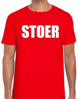 Bellatio Decorations Stoer tekst t-shirt rood heren 2XL