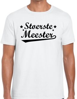 Bellatio Decorations Stoerste meester cadeau t-shirt wit heren L