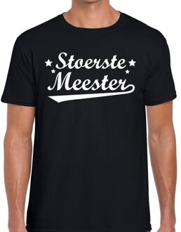 Bellatio Decorations Stoerste meester cadeau t-shirt zwart heren M