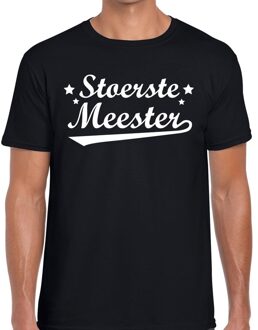 Bellatio Decorations Stoerste meester cadeau t-shirt zwart heren