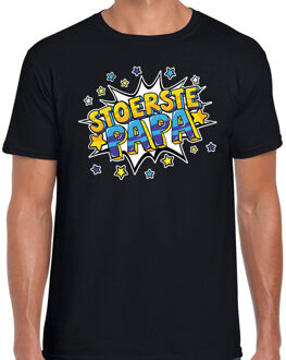 Bellatio Decorations Stoerste papa cadeau t-shirt zwart voor heren