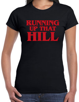 Bellatio Decorations Stranger Halloween verkleed shirt running that hill zwart voor dames 2XL - Feestshirts