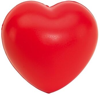 Bellatio Decorations Stressballen rode hartjes - 8 x 7 cm - Valentijn / liefde huwelijk geschenk cadeau artikelen