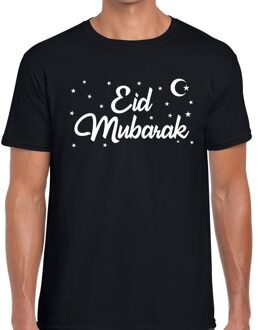 Bellatio Decorations Suikerfeest Eid Mubarak t-shirt zwart heren 2XL