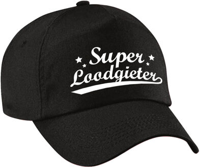Bellatio Decorations Super loodgieter pet /cap zwart voor volwassenen - loodgieter cadeau