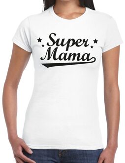 Bellatio Decorations Super mama cadeau t-shirt wit dames XS