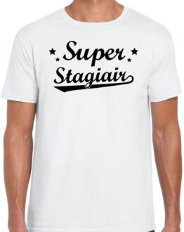Bellatio Decorations Super Stagiair cadeau t-shirt wit voor heren 2XL