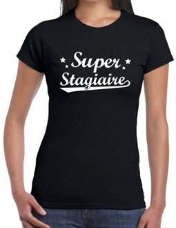 Bellatio Decorations Super stagiaire cadeau t-shirt zwart voor dames XL