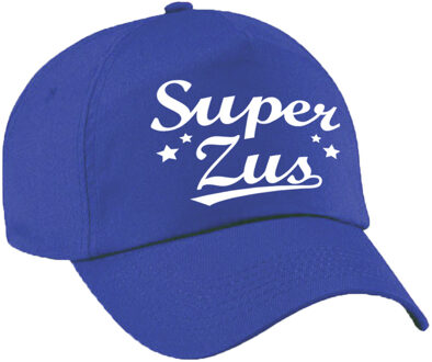 Bellatio Decorations Super zus cadeau pet / baseball cap blauw voor dames -  kado voor zussen