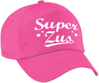 Bellatio Decorations Super zus cadeau pet / baseball cap roze voor dames -  kado voor zussen