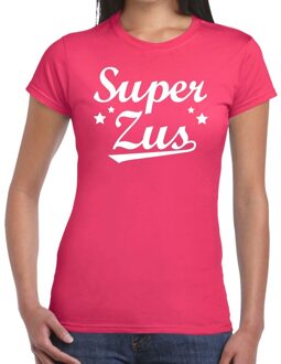 Bellatio Decorations Super zus cadeau t-shirt roze voor dames XS