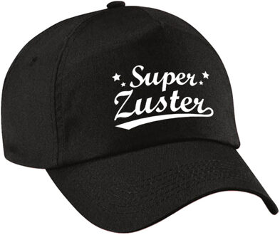 Bellatio Decorations Super zuster pet /cap zwart voor dames - zuster / verpleegkundige cadeau - Verkleedhoofddeksels