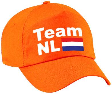 Bellatio Decorations Supporter pet / cap - oranje - Team NL - Holland vlag - EK / WK