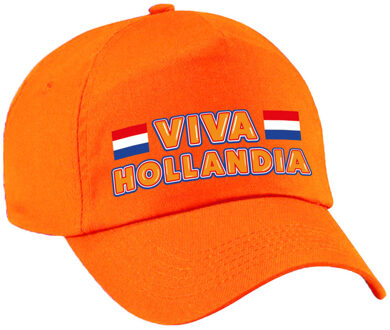 Bellatio Decorations Supporter pet / cap - oranje - Viva Hollandia - Holland vlag - EK / WK