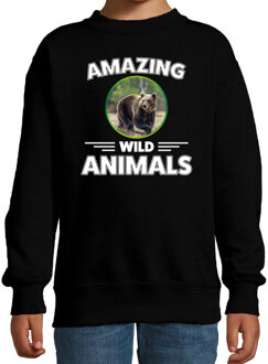 Bellatio Decorations Sweater bears are serious cool zwart kinderen - beren/ beer trui 14-15 jaar (170/176)