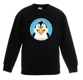 Bellatio Decorations Sweater pinguin zwart kinderen
