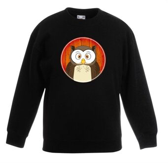 Bellatio Decorations Sweater uil zwart kinderen