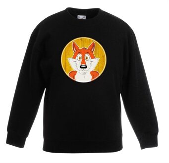 Bellatio Decorations Sweater vos zwart kinderen