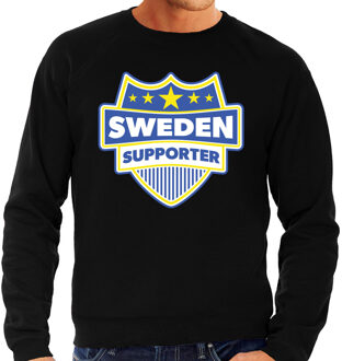 Bellatio Decorations Sweden supporter schild sweater zwart voor heren - Zweden landen sweater / kleding - EK / WK / Olympische spelen outfit 2XL