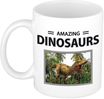 Bellatio Decorations T-rex dinosaurus mok met dieren foto amazing horses