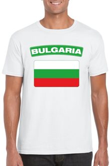 Bellatio Decorations T-shirt met Bulgaarse vlag wit heren 2XL