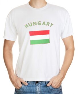 Bellatio Decorations T-shirt met Hongaarse vlag print
