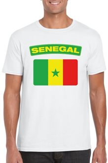 Bellatio Decorations T-shirt met Senegalese vlag wit heren XL