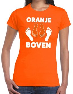 Bellatio Decorations T-shirt oranje boven voor dames - Koningsdag / EK-WK kleding shirts XL