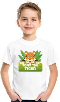 Bellatio Decorations T-shirt wit voor kinderen met Tony the tiger