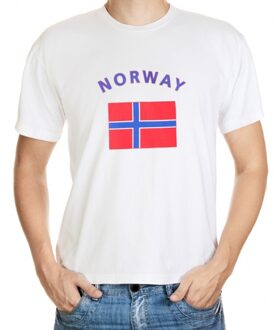 Bellatio Decorations T-shirts met Noorse vlag