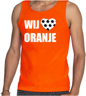 Bellatio Decorations Tanktop wij houden van oranje Holland / Nederland supporter EK/ WK oranje voor heren