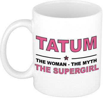 Bellatio Decorations Tatum The woman, The myth the supergirl cadeau koffie mok / thee beker 300 ml