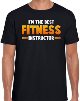 Bellatio Decorations The best fitness instructor t-shirt zwart voor heren