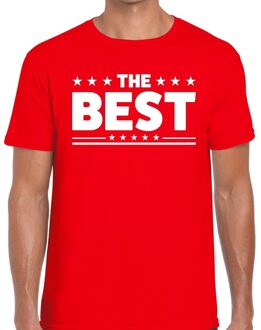 Bellatio Decorations The Best heren T-shirt rood 2XL