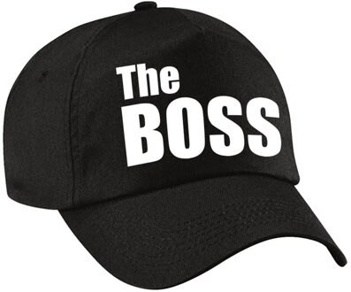 Bellatio Decorations The Boss pet / cap zwart met witte letters heren