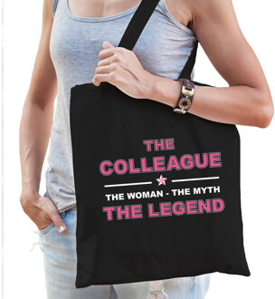 Bellatio Decorations The colleague the legend katoenen tas zwart voor dames