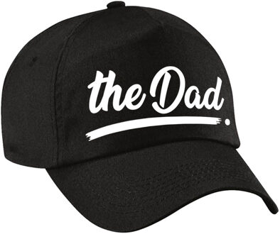 Bellatio Decorations The Dad tekst pet / baseball cap zwart voor volwassenen - Verkleedhoofddeksels