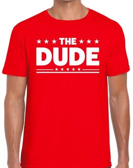 Bellatio Decorations The Dude heren T-shirt rood