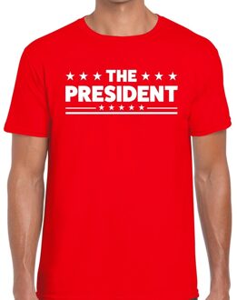 Bellatio Decorations The President heren T-shirt rood 2XL