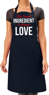 Bellatio Decorations The secret ingredient cadeau katoenen schort navy dames