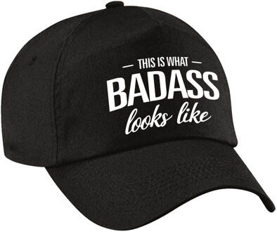 Bellatio Decorations This is what badass looks like pet / cap zwart voor dames en heren - baseball cap - grappige cadeau petten / caps