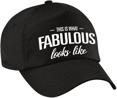 Bellatio Decorations This is what fabulous looks like pet / cap zwart voor dames en heren