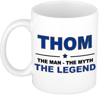 Bellatio Decorations Thom The man, The myth the legend pensioen cadeau mok/beker 300 ml