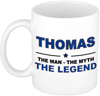 Bellatio Decorations Thomas The man, The myth the legend pensioen cadeau mok/beker 300 ml
