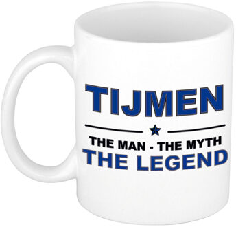 Bellatio Decorations Tijmen The man, The myth the legend pensioen cadeau mok/beker 300 ml