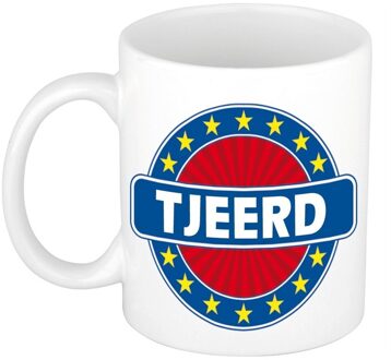 Bellatio Decorations Tjeerd naam koffie mok / beker 300 ml - namen mokken Multikleur