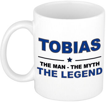 Bellatio Decorations Tobias The man, The myth the legend pensioen cadeau mok/beker 300 ml
